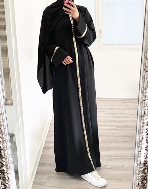 Stunning Casual Maxi Abaya with Sequins